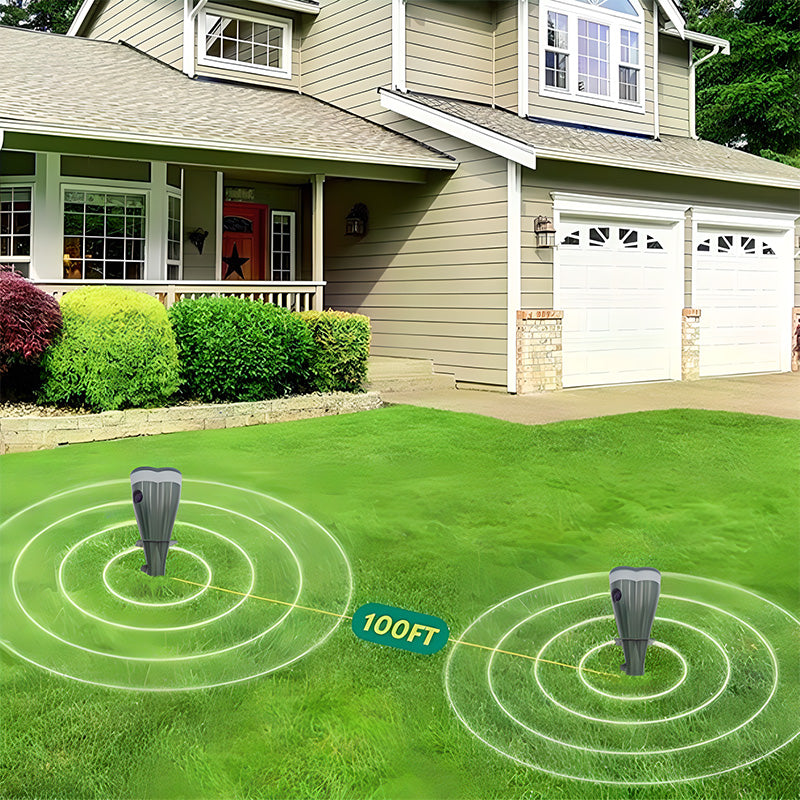 🌸Spring Sale ☘️Outdoors Solar Powered Waterproof Screw Mole Repellent