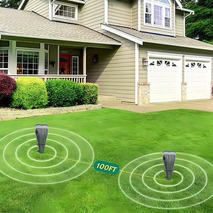 🌸Spring Sale ☘️Outdoors Solar Powered Waterproof Screw Mole Repellent