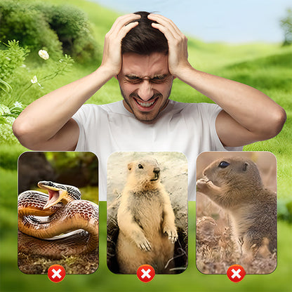🌸Spring Sale ☘️Outdoors Solar Powered Waterproof Screw Mole Repellent