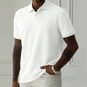 💨Men's Wheat Fringe Textured Lapel T-Shirt👕