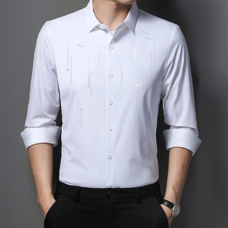 🌟Cost-effective💨Men's Wrinkle-Free Long Sleeve Shirt👔