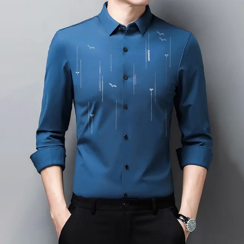 🌟Cost-effective💨Men's Wrinkle-Free Long Sleeve Shirt👔
