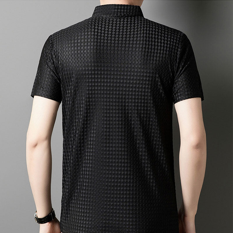 💨Men's Breathable Textured Short Sleeve Shirt❄️