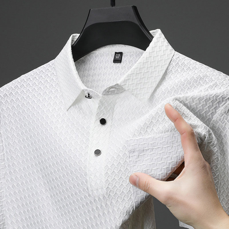 💨Men's Breathable Textured Short Sleeve Shirt❄️
