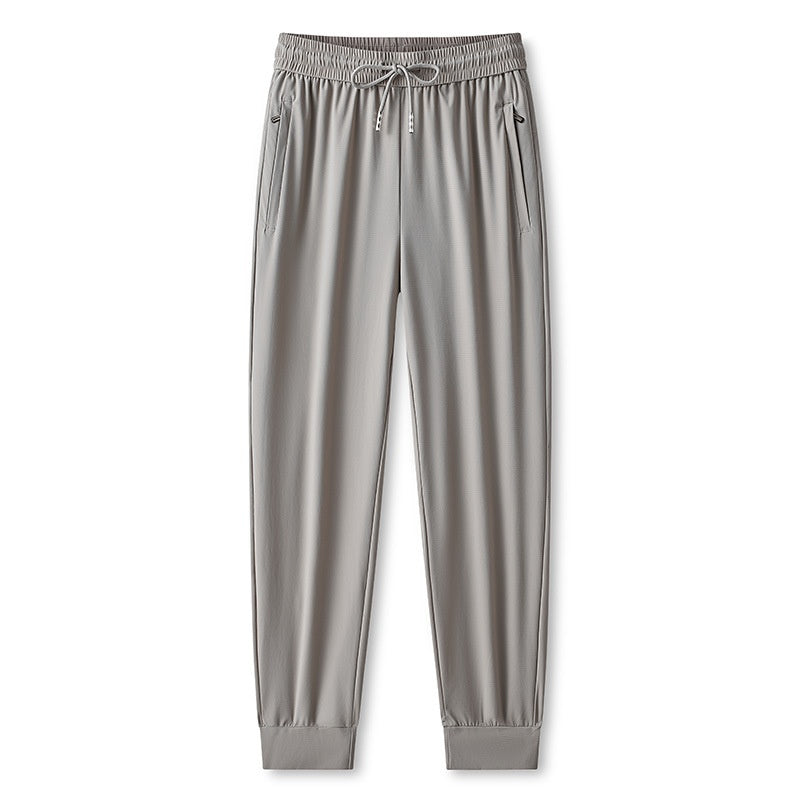 Ice Feel Quick-Dry Athletic Pants – Cooling Fabric, Loose Fit & Moisture-Wicking