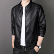 🎁Hot Sale 54%OFF🔥Men's Stand Collar Faux Leather Jacket