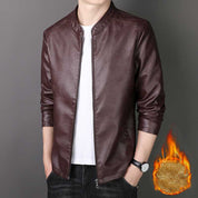 🎁Hot Sale 54%OFF🔥Men's Stand Collar Faux Leather Jacket
