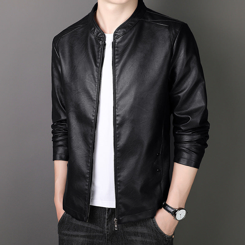 🎁Hot Sale 54%OFF🔥Men's Stand Collar Faux Leather Jacket
