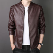 🎁Hot Sale 54%OFF🔥Men's Stand Collar Faux Leather Jacket