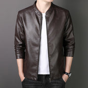 🎁Hot Sale 54%OFF🔥Men's Stand Collar Faux Leather Jacket