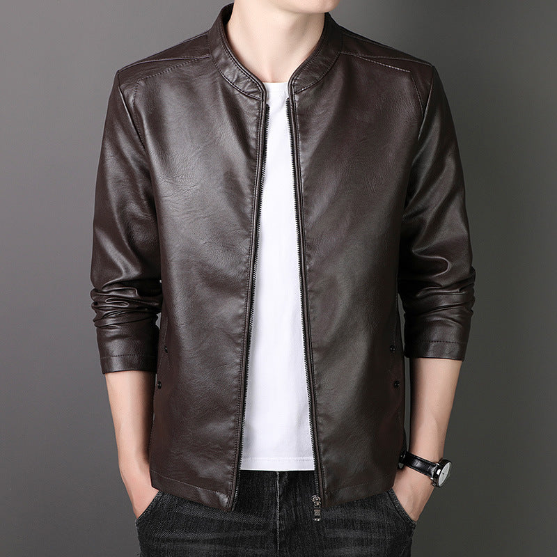 🎁Hot Sale 54%OFF🔥Men's Stand Collar Faux Leather Jacket