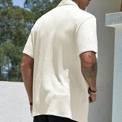 🔥Summer Hot Sale🔥Men's Textured Button Front Shirt