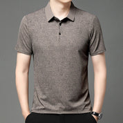 👑Men's Fashion Cooling Breathable Printed Lapel T-Shirt