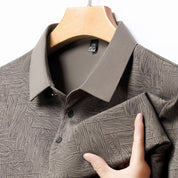 👑Men's Fashion Cooling Breathable Printed Lapel T-Shirt