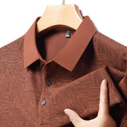👑Men's Fashion Cooling Breathable Printed Lapel T-Shirt