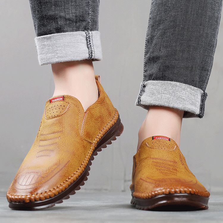 🔥Hot Sale 50% OFF⏳Breathable, Non-slip Leather Trainers For Men