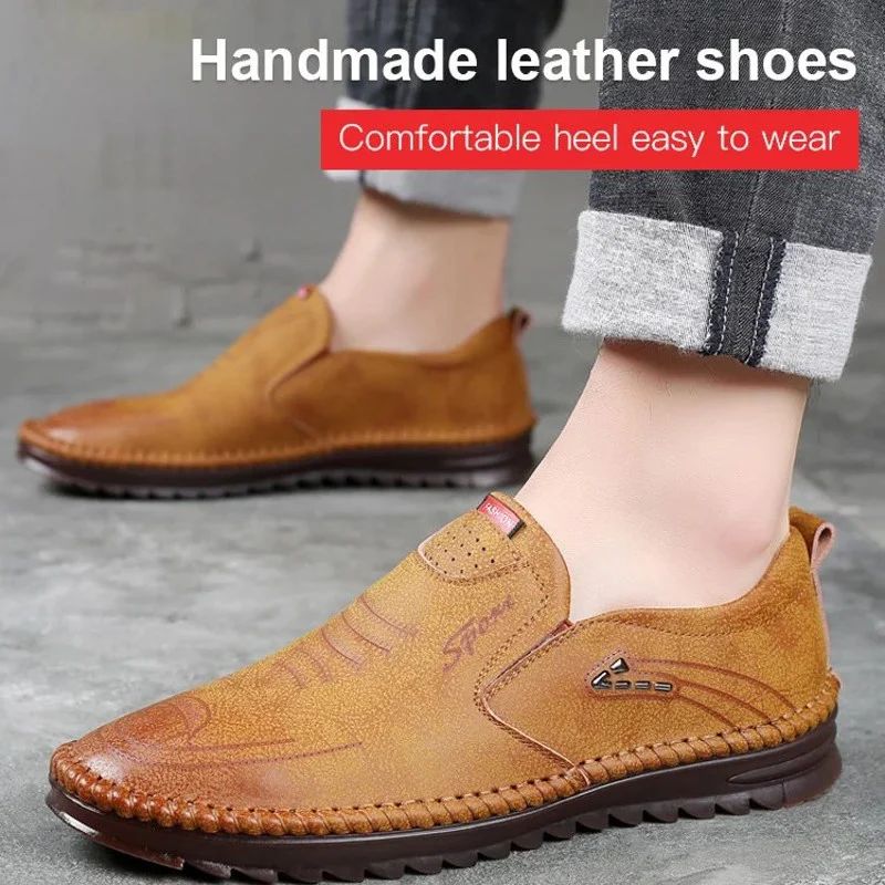 🔥Hot Sale 50% OFF⏳Breathable, Non-slip Leather Trainers For Men