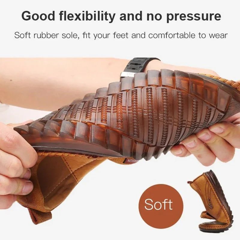 🔥Hot Sale 50% OFF⏳Breathable, Non-slip Leather Trainers For Men