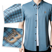 🔥Hot Sale🔥Men's Casual Plaid Short Sleeve Shirt👕