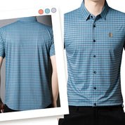 🔥Hot Sale🔥Men's Casual Plaid Short Sleeve Shirt👕