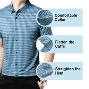 🔥Hot Sale🔥Men's Casual Plaid Short Sleeve Shirt👕