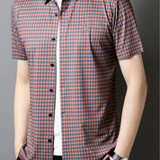 🔥Hot Sale🔥Men's Casual Plaid Short Sleeve Shirt👕