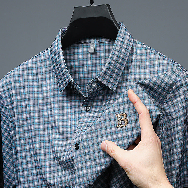 🔥Hot Sale🔥Men's Casual Plaid Short Sleeve Shirt👕