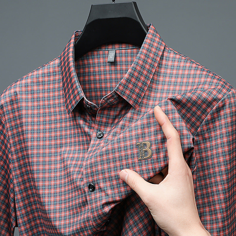 🔥Hot Sale🔥Men's Casual Plaid Short Sleeve Shirt👕