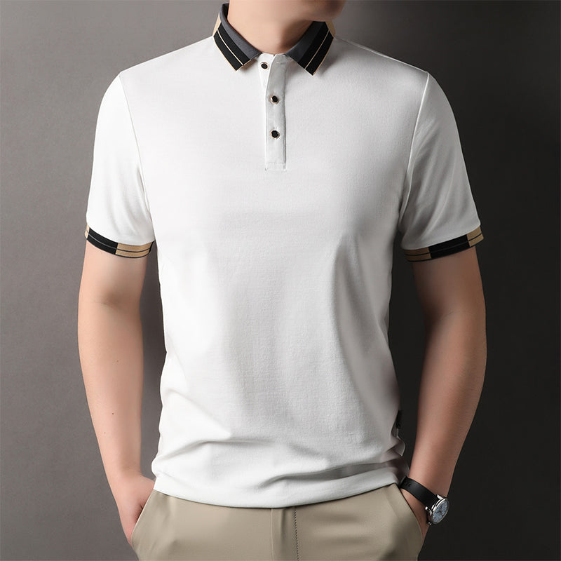 Fliwos Men's Lightweight Short Sleeve Collared Shirt👔