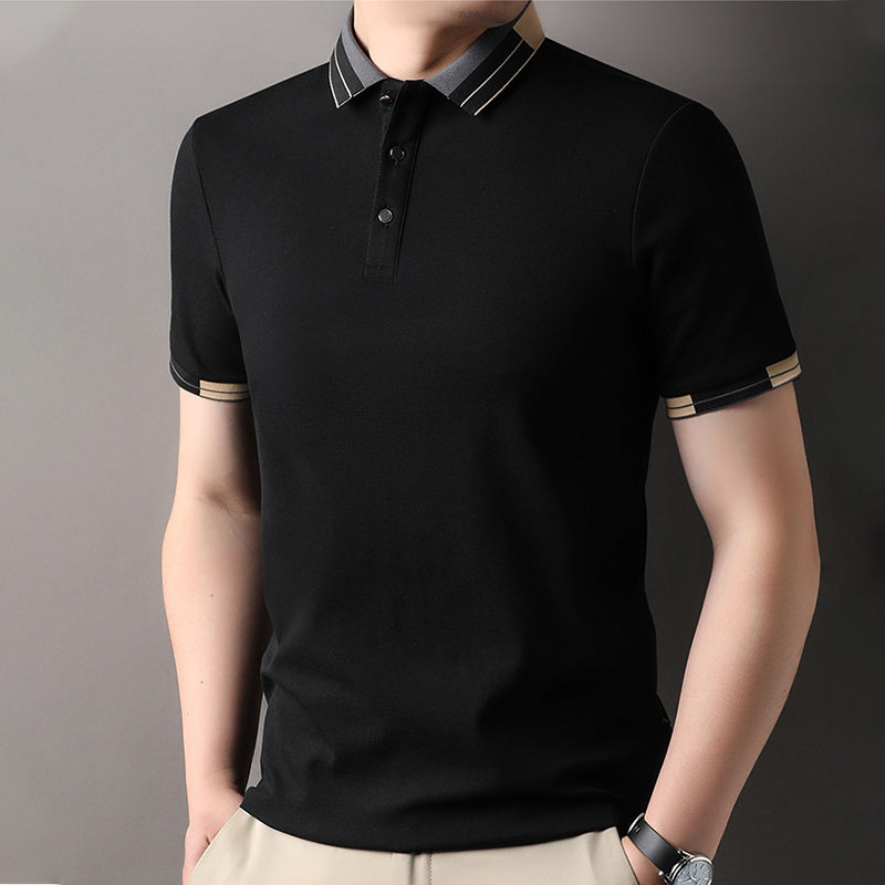 Fliwos Men's Lightweight Short Sleeve Collared Shirt👔
