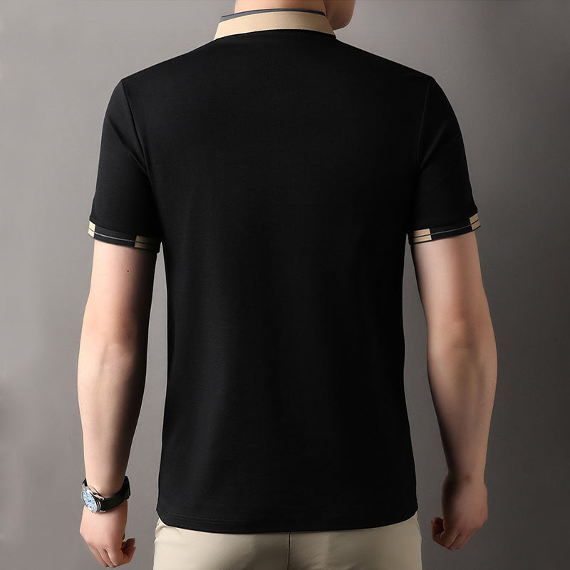 Fliwos Men's Lightweight Short Sleeve Collared Shirt👔