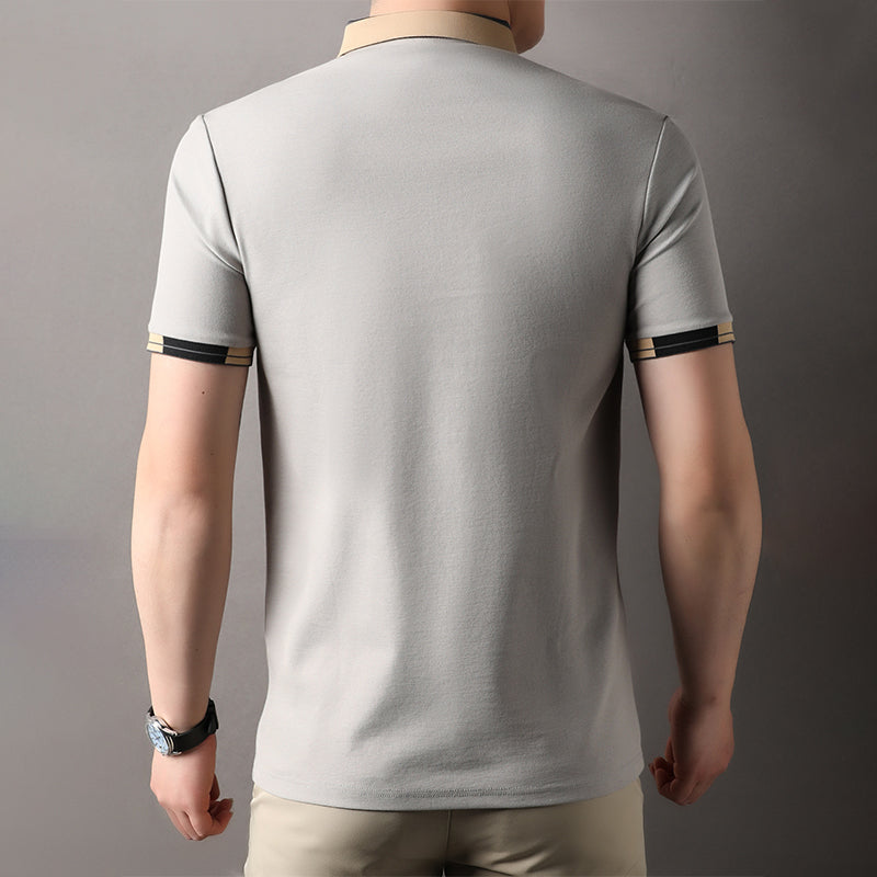 Fliwos Men's Lightweight Short Sleeve Collared Shirt👔