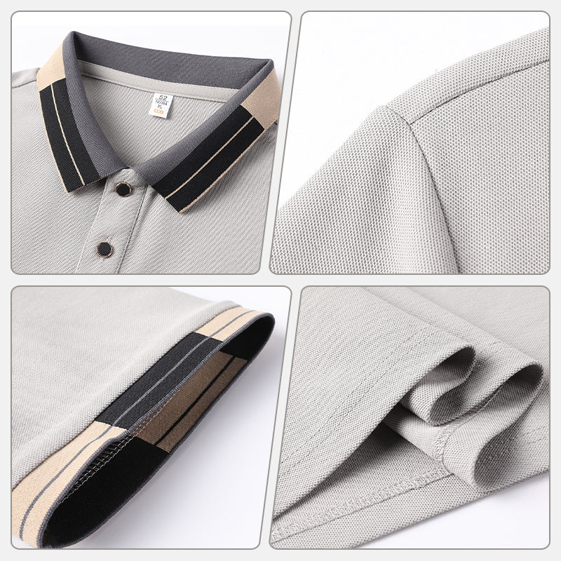 Fliwos Men's Lightweight Short Sleeve Collared Shirt👔