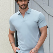 Special Offer✨Men's Lapel Stretch Breathable Quick-drying & Wrinkle-free T-shirt👕
