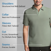 Special Offer✨Men's Lapel Stretch Breathable Quick-drying & Wrinkle-free T-shirt👕