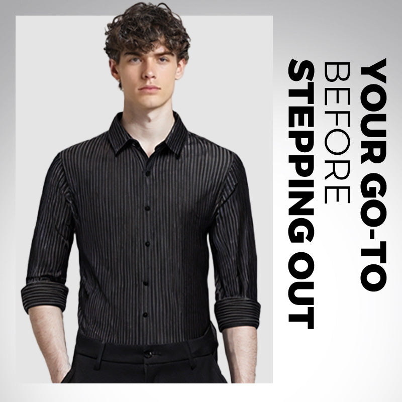 Men's Wrinkle-Free Striped Shirt