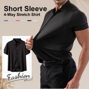 ✨Fliwos Men's Short Sleeve 4-Way Stretch Shirt