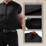 ✨Fliwos Men's Short Sleeve 4-Way Stretch Shirt