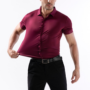 ✨Fliwos Men's Short Sleeve 4-Way Stretch Shirt