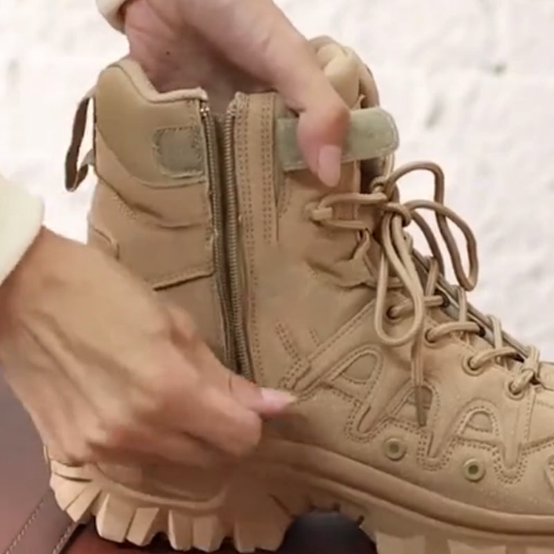 🔥🥾Men's Rugged & Stylish High-Top Outdoor Boots