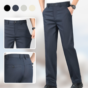 👑Fliwos Men's Casual Straight Wrinkle-Free Suit Pants