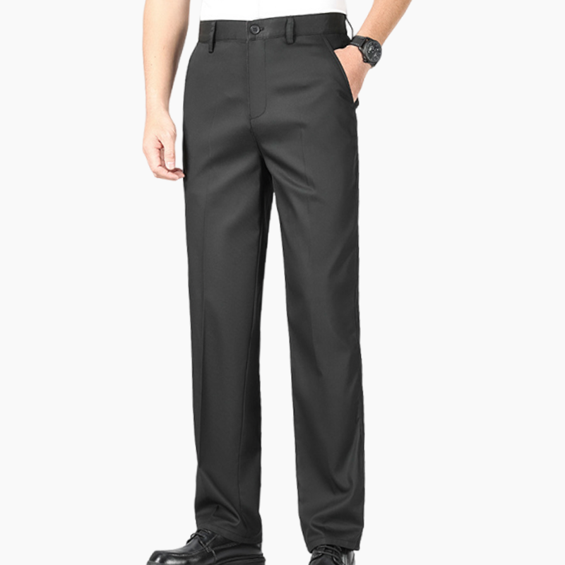 👑Fliwos Men's Casual Straight Wrinkle-Free Suit Pants
