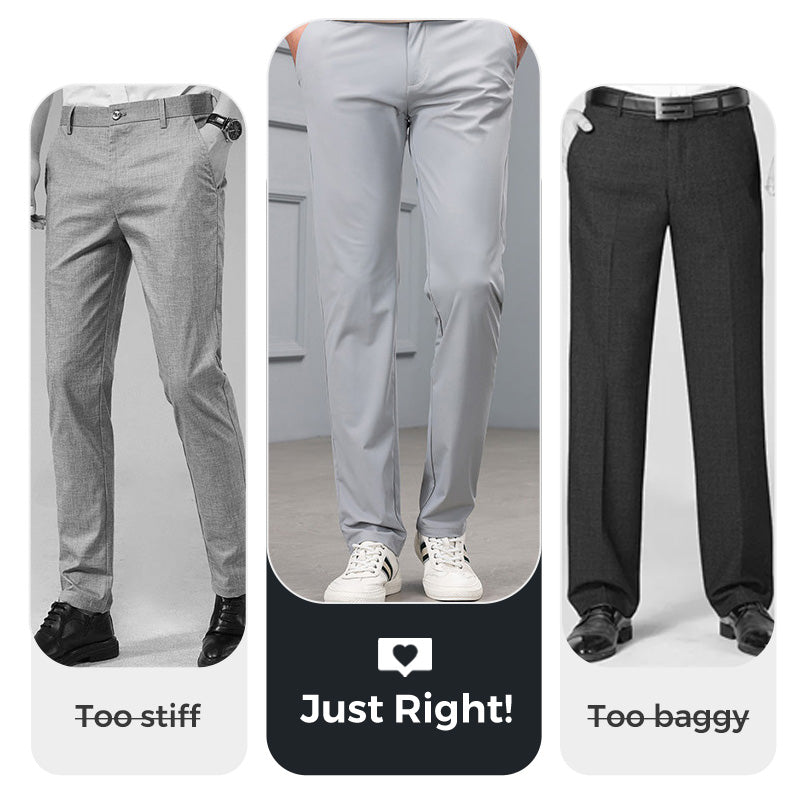 👑Fliwos® Men's Summer Casual Ice silk Straight-Leg Pants