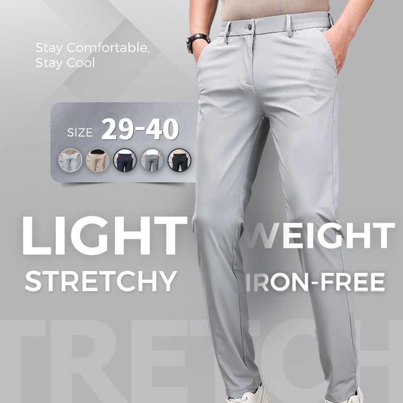 👑Fliwos® Men's Summer Casual Ice silk Straight-Leg Pants