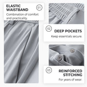 👑Fliwos® Men's Summer Casual Ice silk Straight-Leg Pants