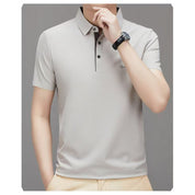 🎊($30 OFF) TODAY ONLY🎉Fliwos Men's Ice Silk Breathable Lapel Short Sleeve Shirt❄️✨