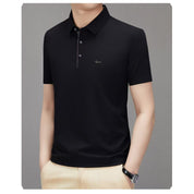 🎊($30 OFF) TODAY ONLY🎉Fliwos Men's Ice Silk Breathable Lapel Short Sleeve Shirt❄️✨
