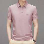 🎊($30 OFF) TODAY ONLY🎉Fliwos Men's Ice Silk Breathable Lapel Short Sleeve Shirt❄️✨