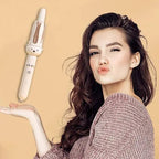 🌀Perfect Curls, Zero Burns – Auto Curling Wand with Anti-Scald Tech