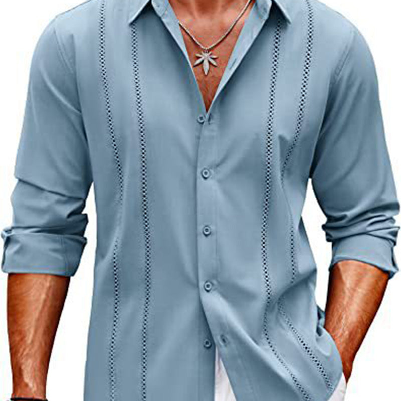 👕Men's single colour long sleeve top✈️Buy 2 Freeshipping